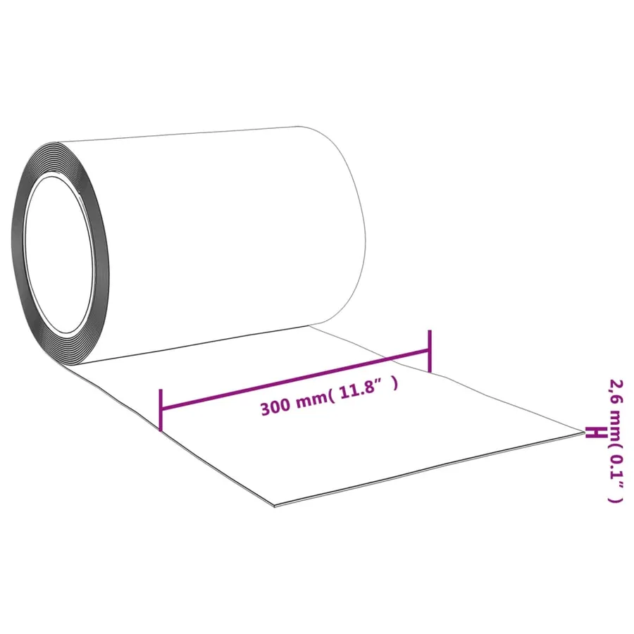 Rideau de porte rouge 300 mmx2,6 mm 10 m PVC - 7
