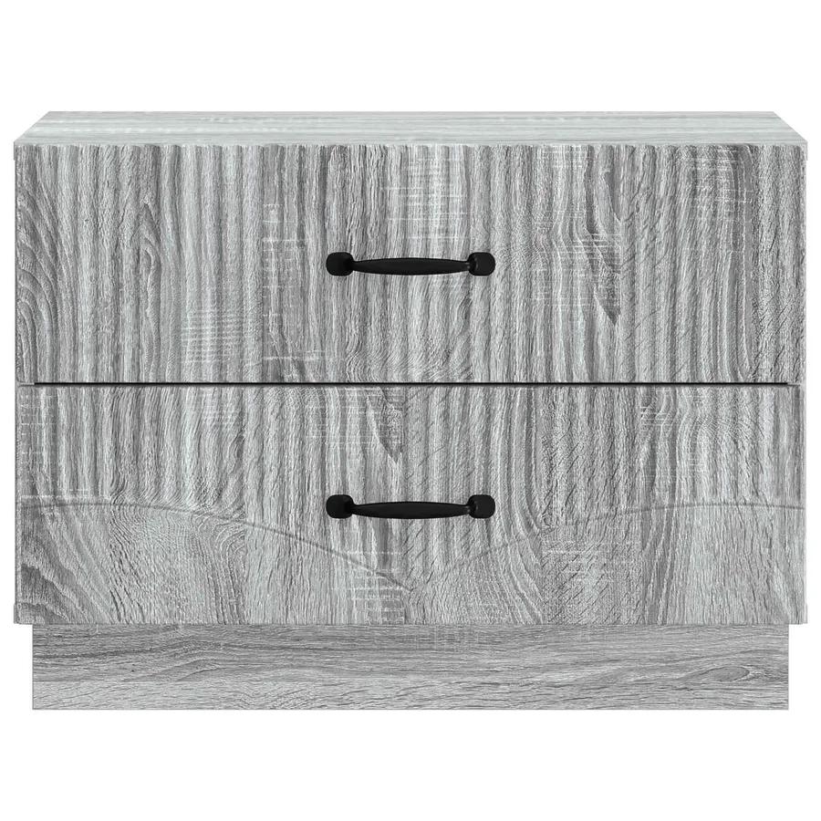 Cabinet de chevet avec tiroir Sonoma gris 62 x 34,5 x 44,5 cm - 5