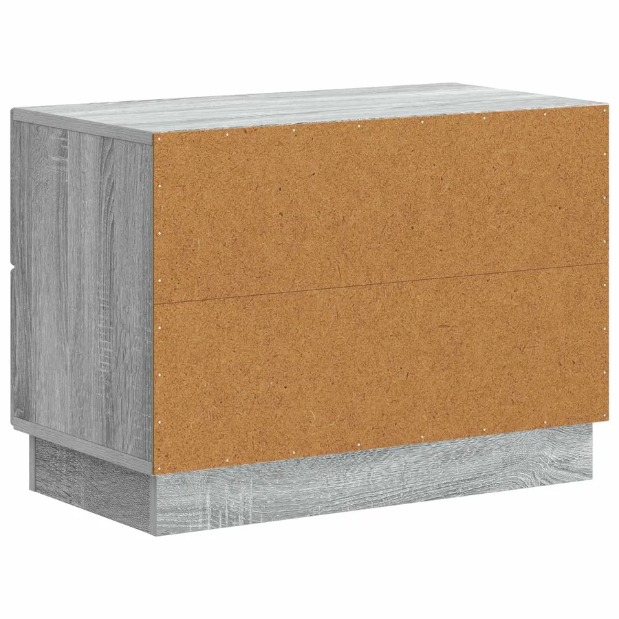 Cabinet de chevet avec tiroir Sonoma gris 62 x 34,5 x 44,5 cm - 7