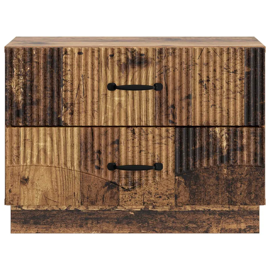 Cabinet de chevet avec tiroir Bois ancien 62 x 34,5 x 44,5 cm - 5