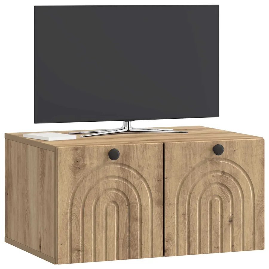 Meuble TV mural 59,5 x 41 x 30 cm Chêne artisanal - 3