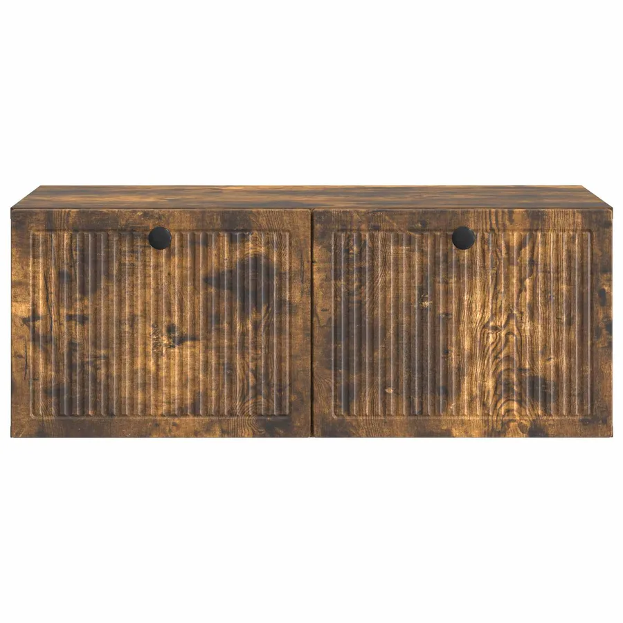 Meuble TV mural Chêne fumé 78,5 x 41 x 30 cm Bois d'ingénierie - 6