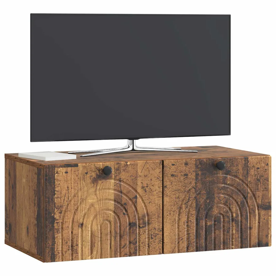 Meuble TV mural Bois ancien 78,5 x 41 x 30 cm Bois d'ingénierie - 3