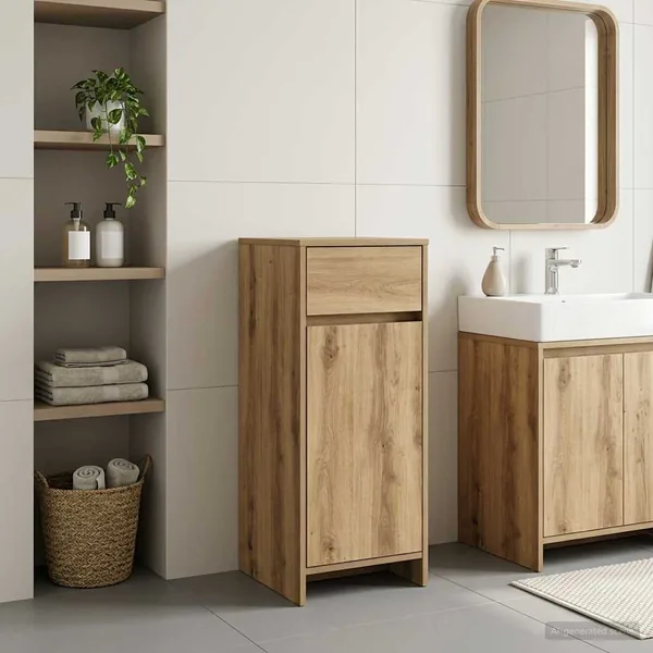 Armoire de salle de bain Chêne artisanal 35 x 36,5 x 85 cm