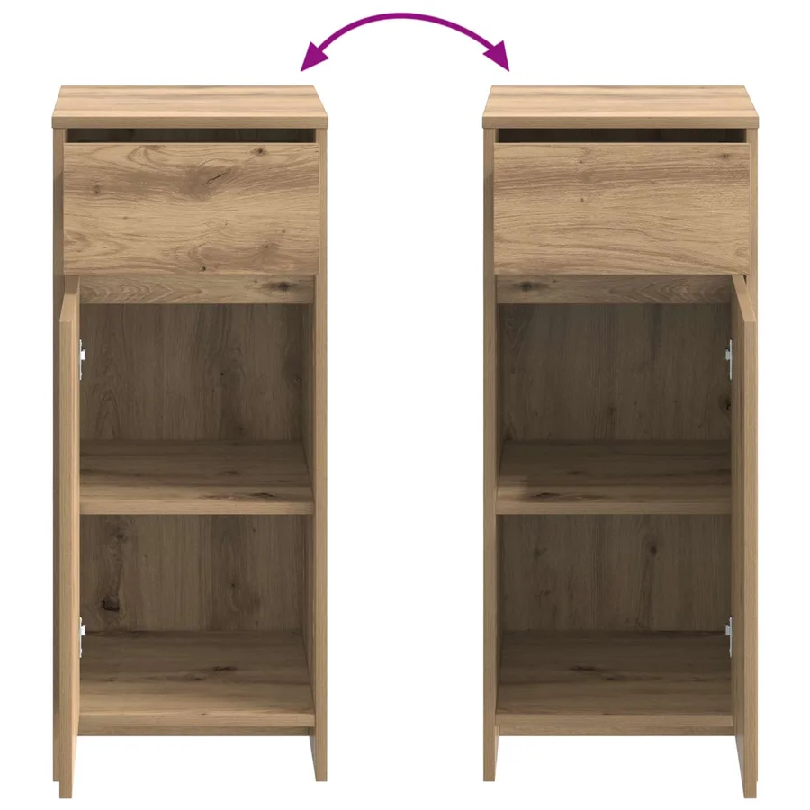 Armoire de salle de bain Chêne artisanal 35 x 36,5 x 85 cm - 7