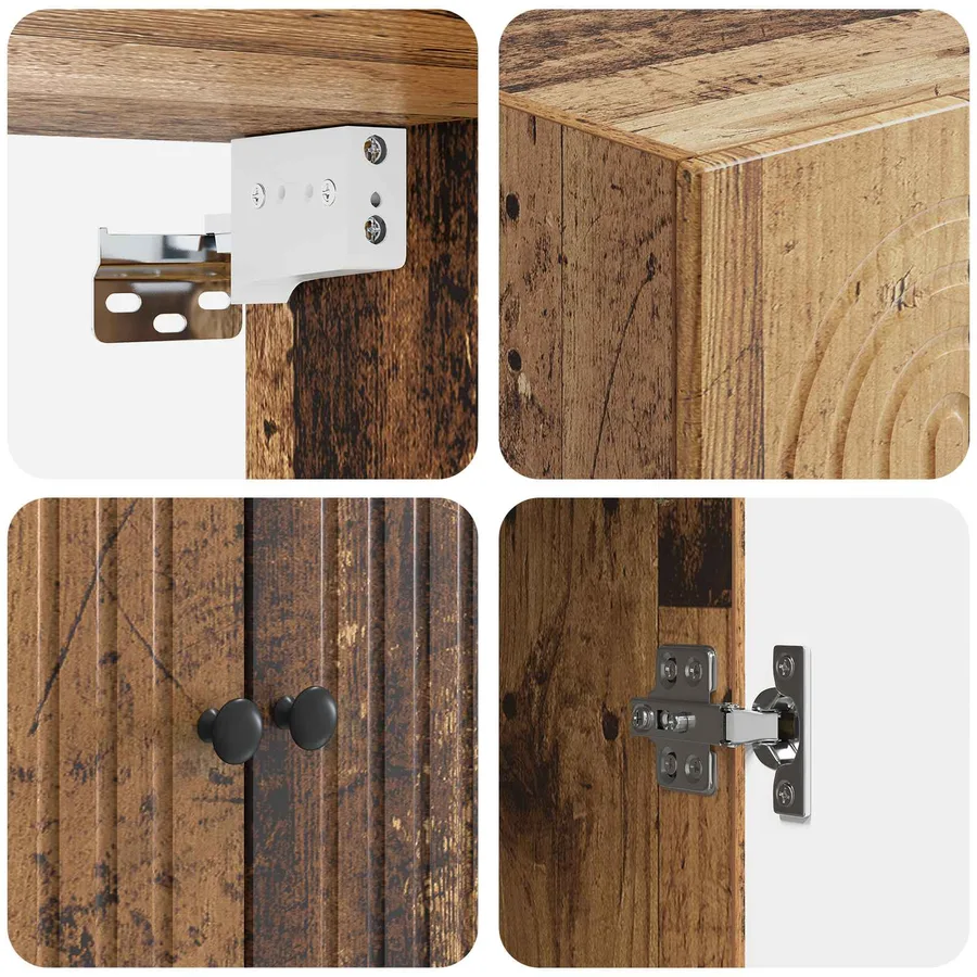 Armoire Murale Bois ancien 59 x 31 x 60 cm Bois d'ingénierie - 7