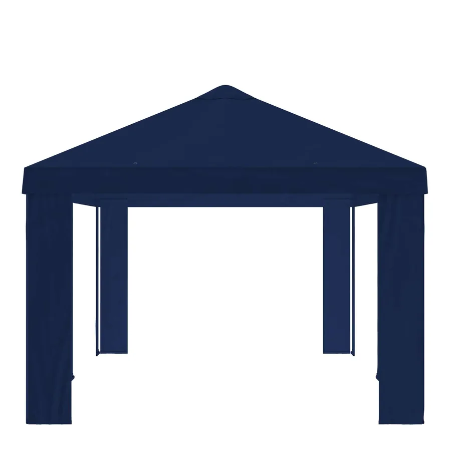 Housse de Gazebo 6 x 3 m Bleu Polyester 190 gsm - 4