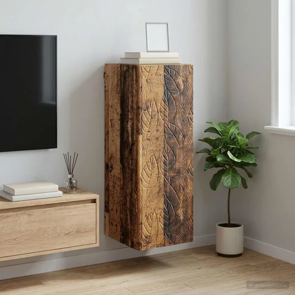 Armoire Murale Bois ancien 33 x 34,5 x 90 cm Bois d'ingénierie