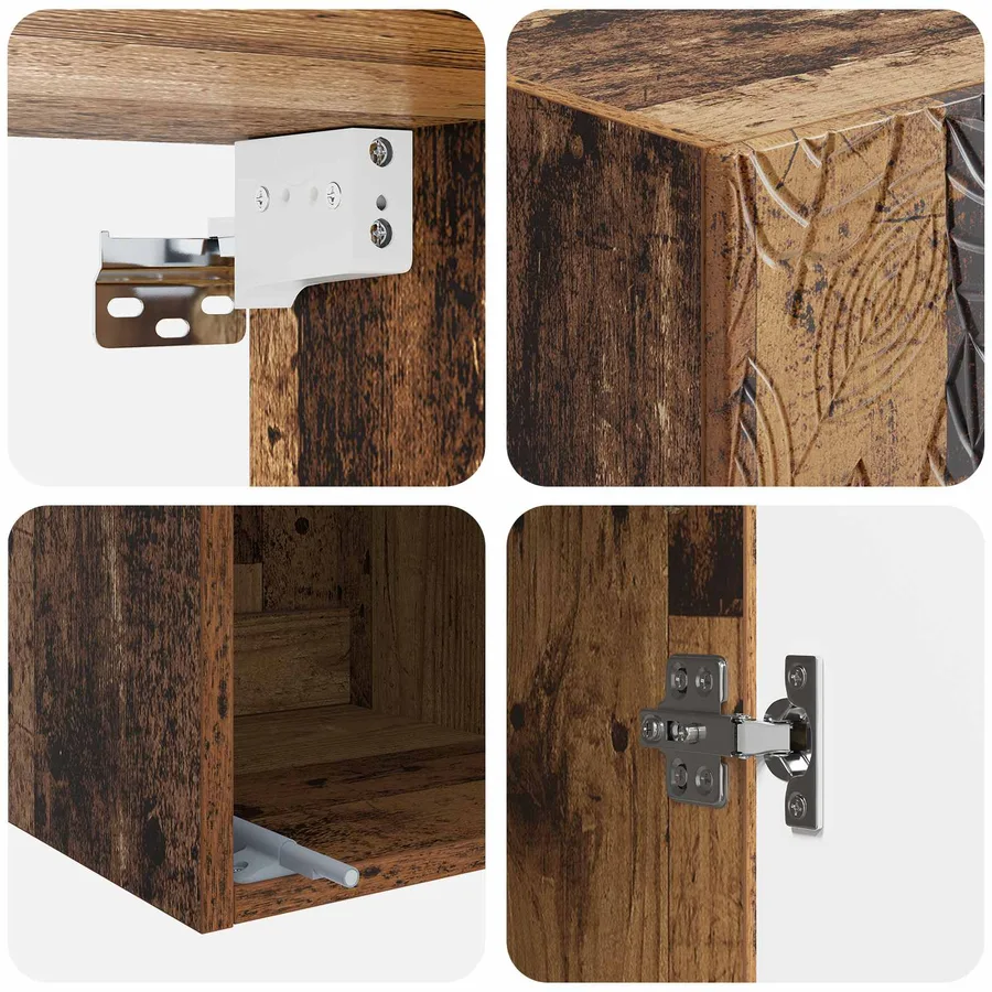 Armoire Murale Bois ancien 33 x 34,5 x 90 cm Bois d'ingénierie - 7