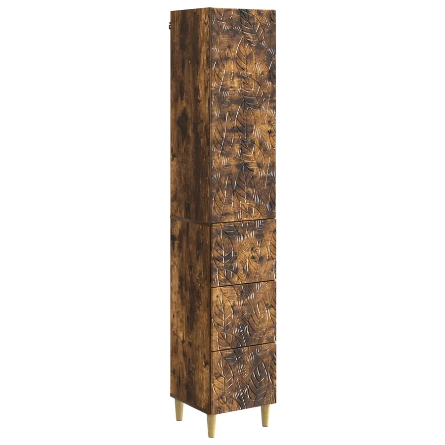 Ensemble de Meubles 2 pcs Chêne fumé 33 x 34,5 x 90 cm - 2