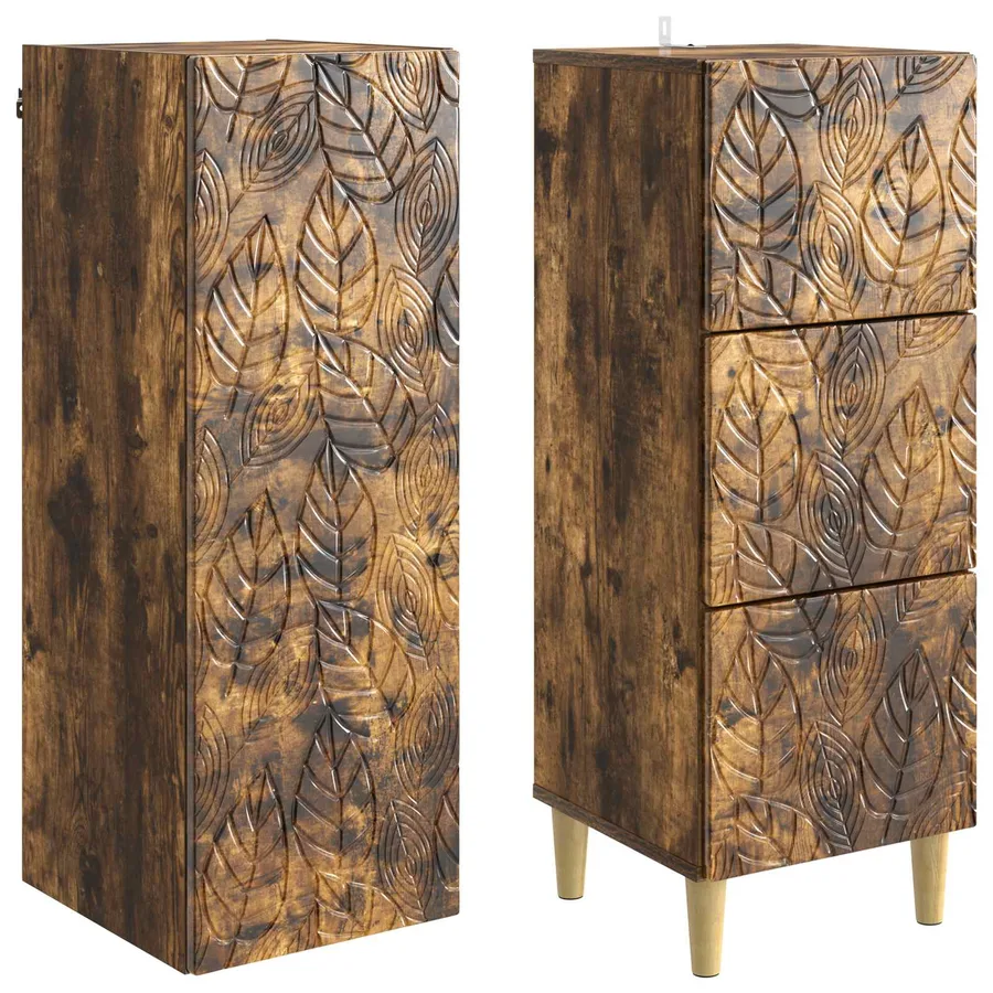 Ensemble de Meubles 2 pcs Chêne fumé 33 x 34,5 x 90 cm - 4