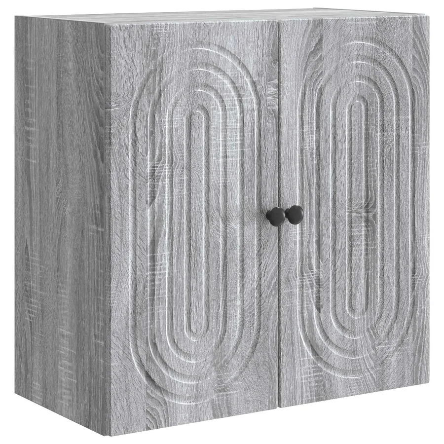 Armoire Murale Sonoma gris 59 x 31 x 60 cm Bois d'ingénierie - 2