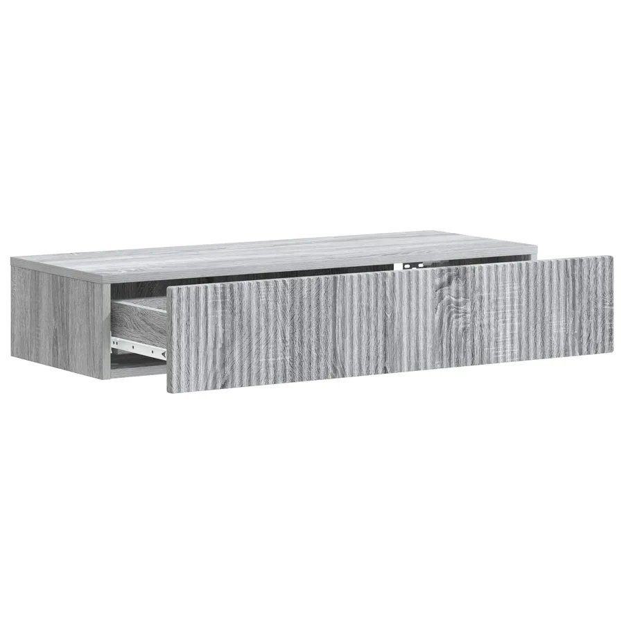 Table d'appoint murale Sonoma gris 87,5 x 34,5 x 17 cm - 4