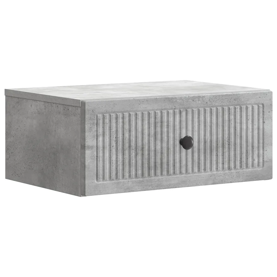 Cabinet de chevet 2 pcs Gris béton 49 x 34,5 x 20 cm - 5