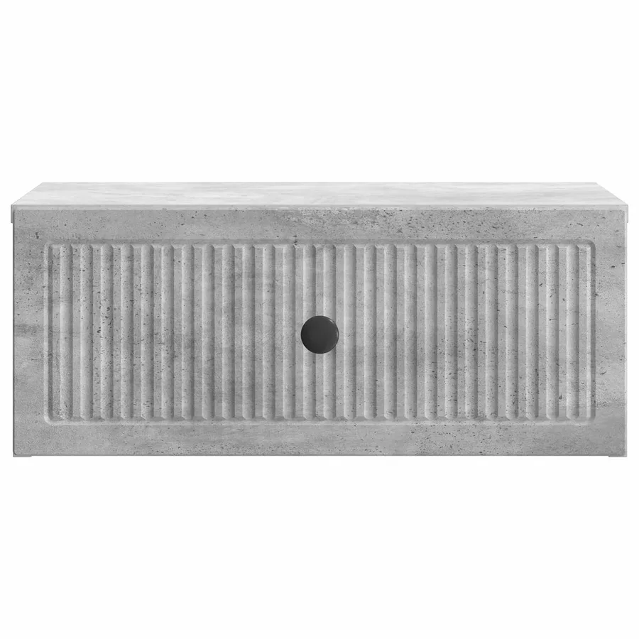 Cabinet de chevet 2 pcs Gris béton 49 x 34,5 x 20 cm - 7