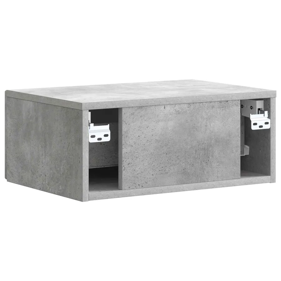 Cabinet de chevet 2 pcs Gris béton 49 x 34,5 x 20 cm - 9