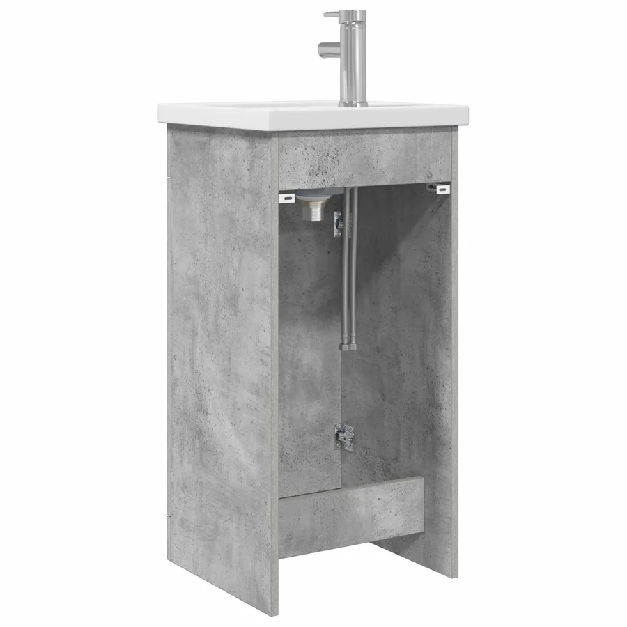 Meuble de salle de bain avec évier Gris béton 42 x 40 x 84,5 cm - 6