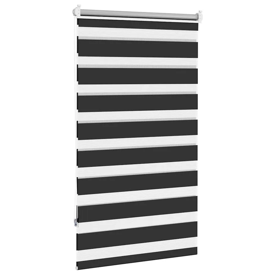 Store vénitien zébré 90,9 x 150 cm, largeur du tissu 86,7 cm, noir - 4