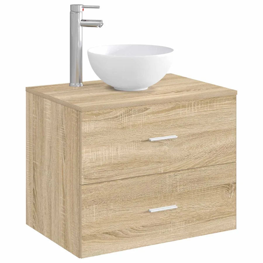 Lavabo de salle de bains Chrome 32 x 32 x 13 cm métal - 3