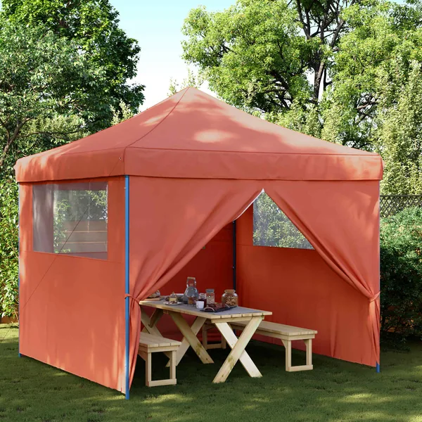Tente de fête 292 x 292 x 315 cm Terre cuite Tissu Oxford