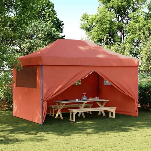 Tente de fête Terre cuite 292 x 440 x 315 cm Tissu Oxford