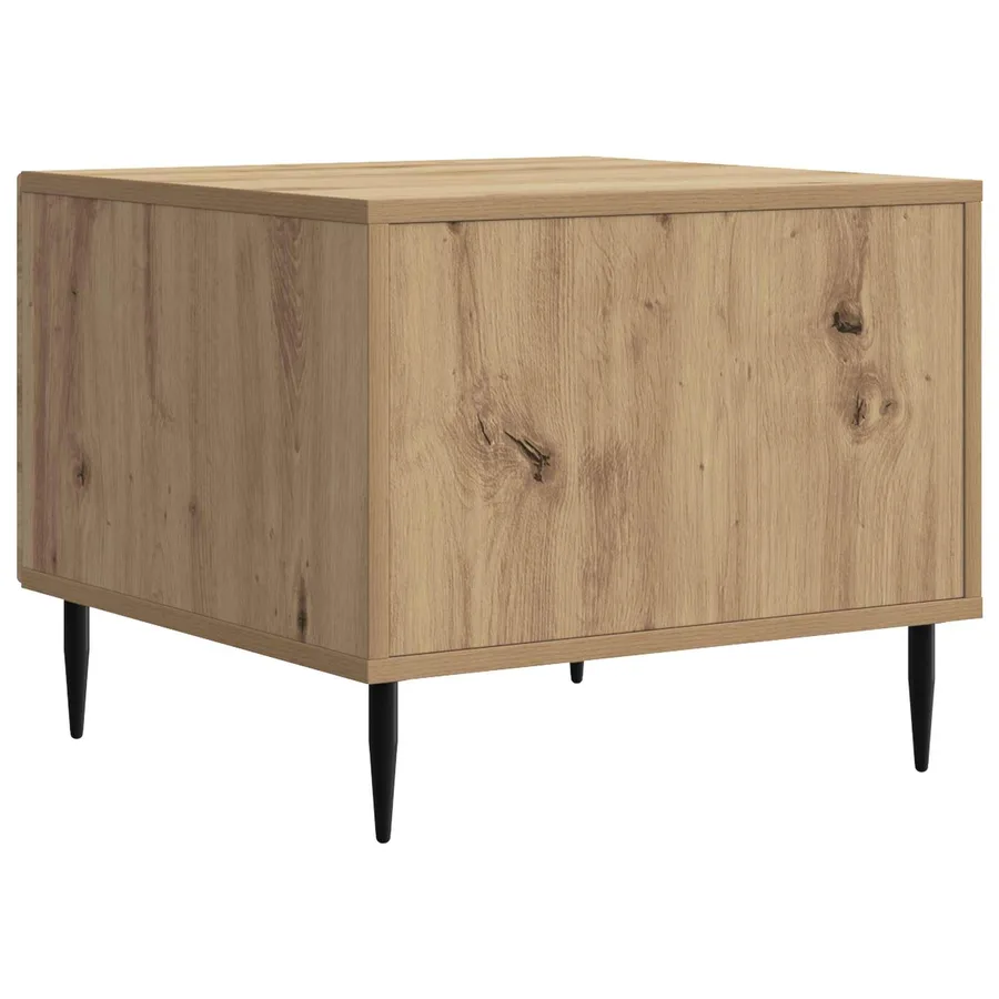Table basse Chêne artisanal 49 x 50 x 40 cm Bois d'ingénierie - 7