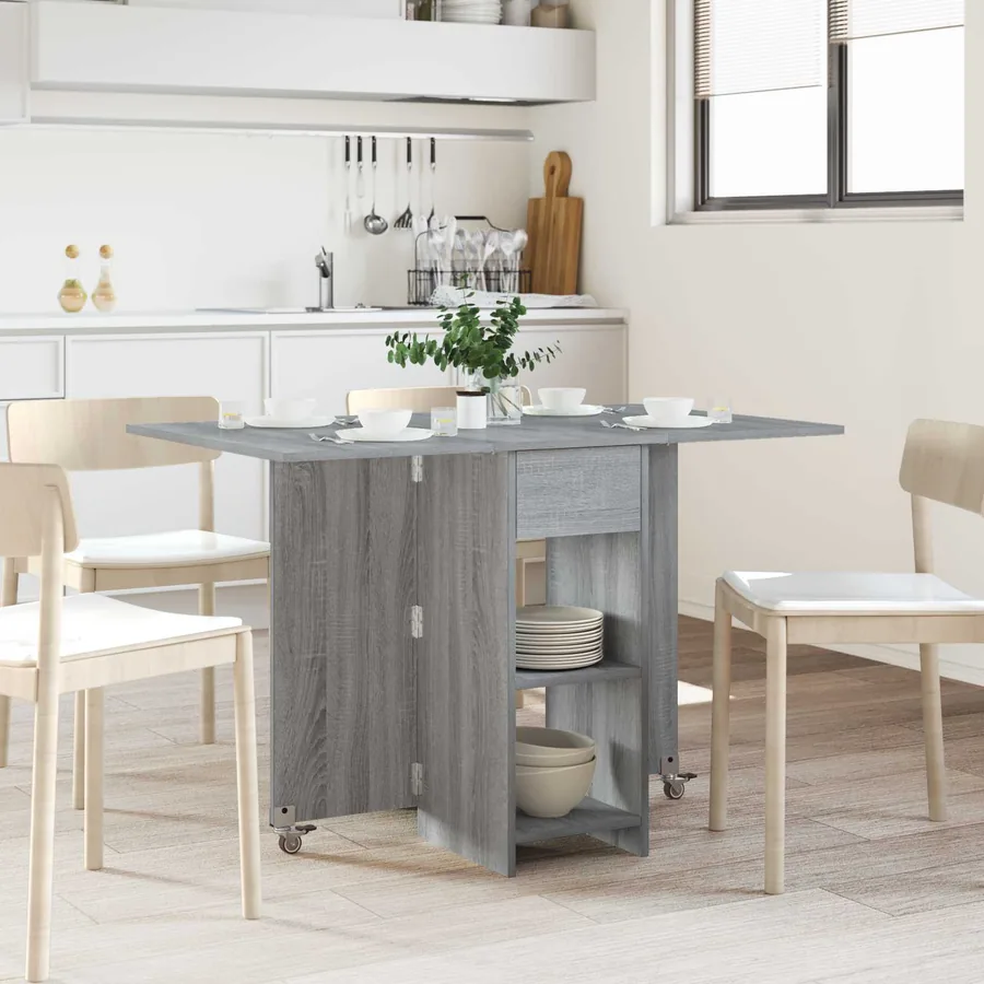 Table à dîner 115 x 70 x 75 cm Bois d'ingénierie Sonoma gris