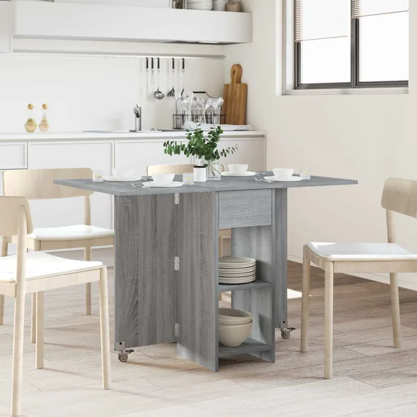Table à dîner 115 x 70 x 75 cm Bois d'ingénierie Sonoma gris