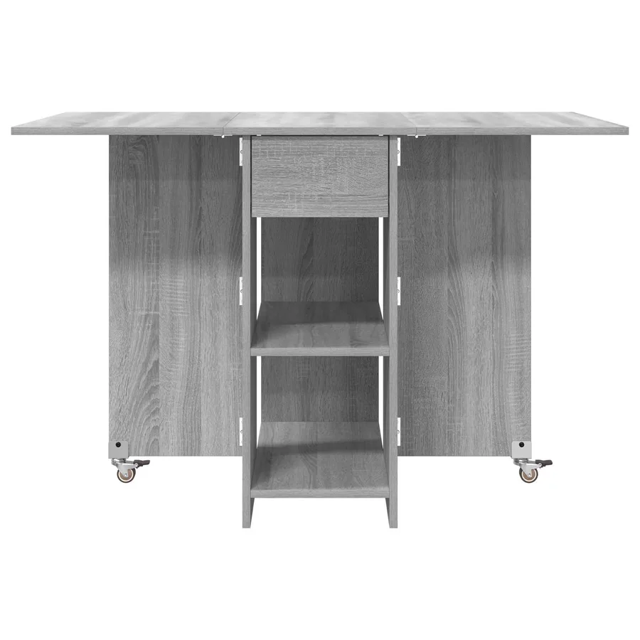 Table à dîner 115 x 70 x 75 cm Bois d'ingénierie Sonoma gris - 6