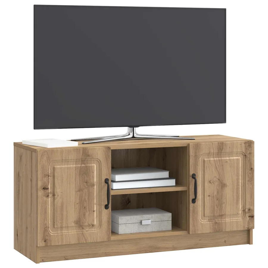 Meuble TV 102 x 34,5 x 47 cm Chêne artisanal Bois d'ingénierie - 3