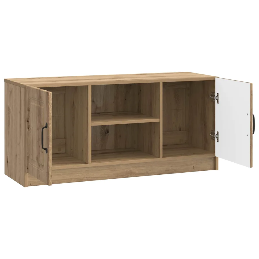 Meuble TV 102 x 34,5 x 47 cm Chêne artisanal Bois d'ingénierie - 5