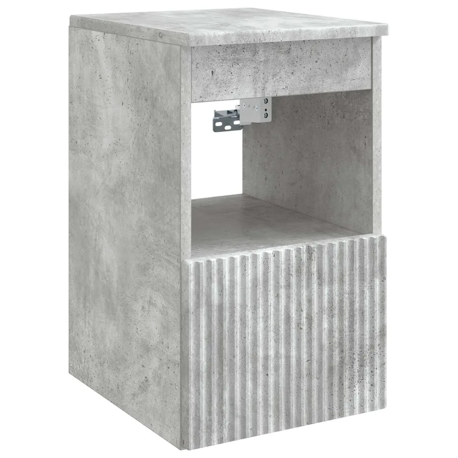 Armoire de salle de bain Gris béton 30 x 41 x 50 cm - 2