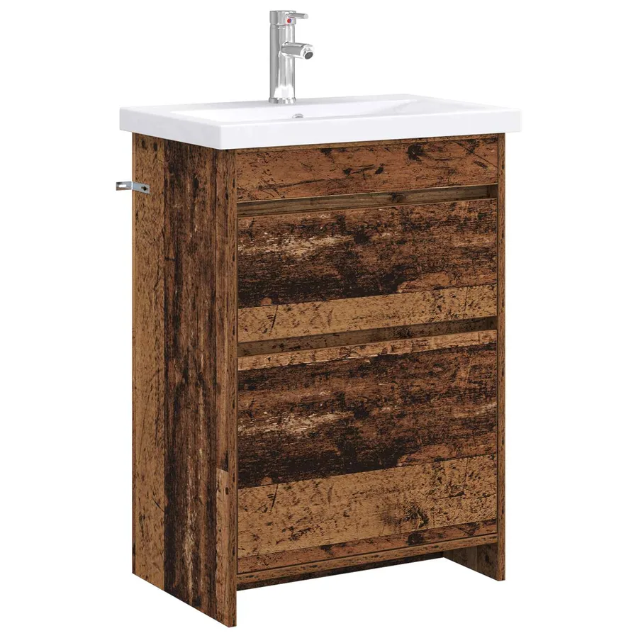 Ensemble de mobilier de salle de bain Bois ancien - 2
