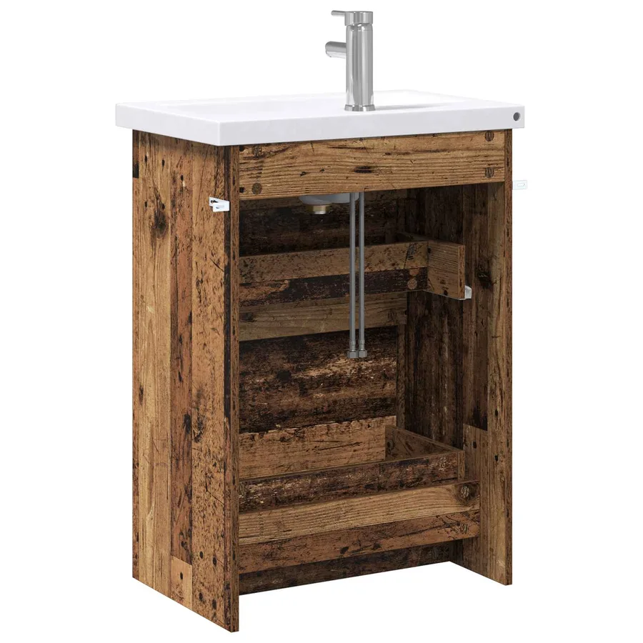Ensemble de mobilier de salle de bain Bois ancien - 7