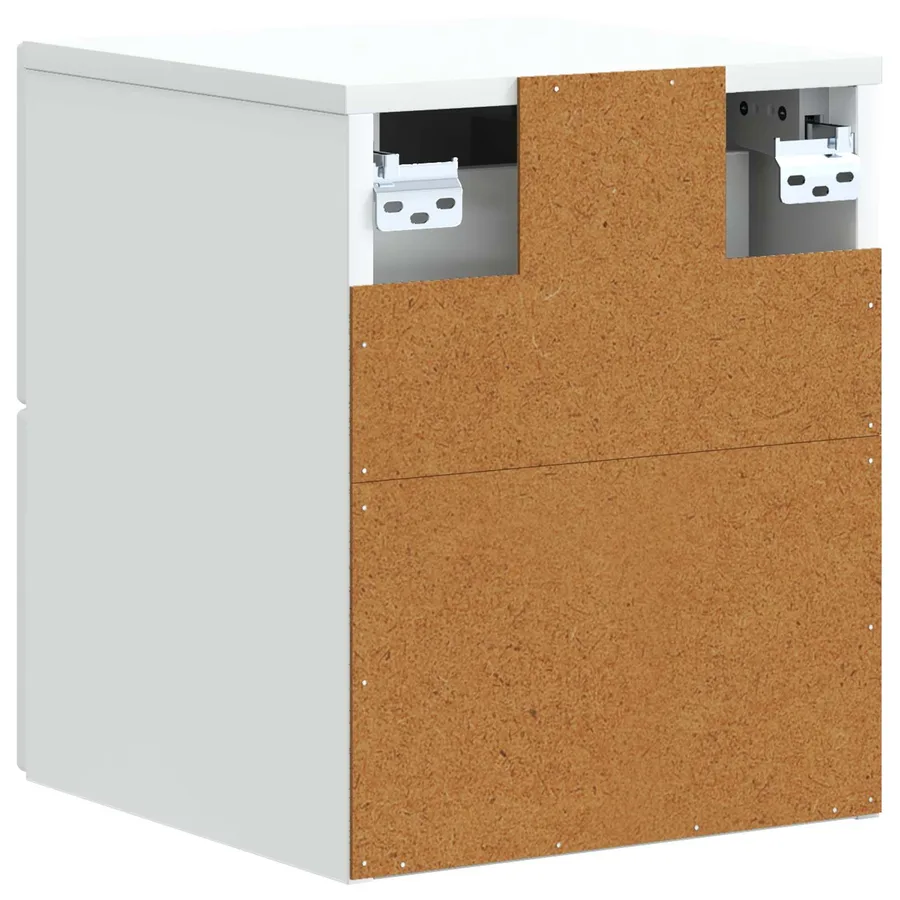 Cabinet de chevet mural 2 pcs Blanc 33 x 34,5 x 40 cm - 9