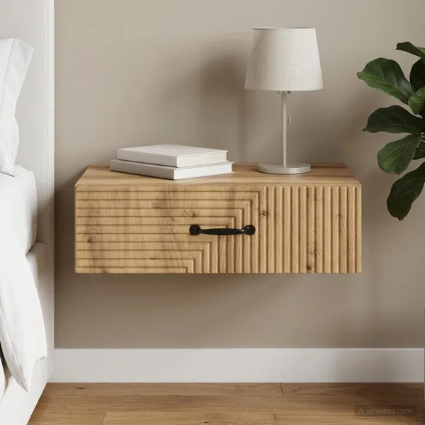 Table d'appoint murale 59 x 34,5 x 17 cm Bois d'ingénierie