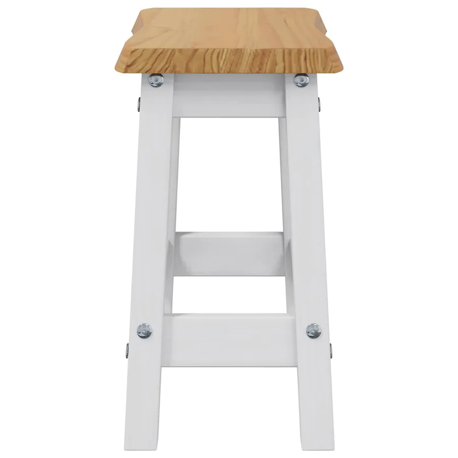 Tabouret de bar EKAI 2 pcs Blanc 40 x 29 x 45,5 cm - 5