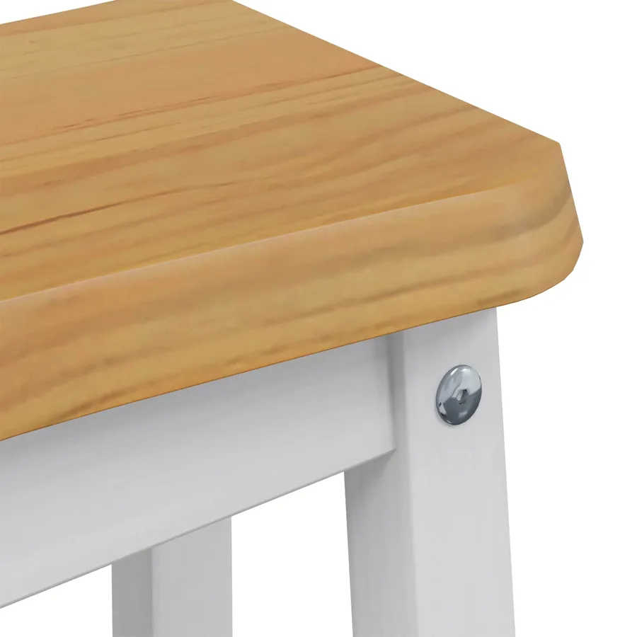 Tabouret de bar EKAI 2 pcs Blanc 40 x 29 x 45,5 cm - 7