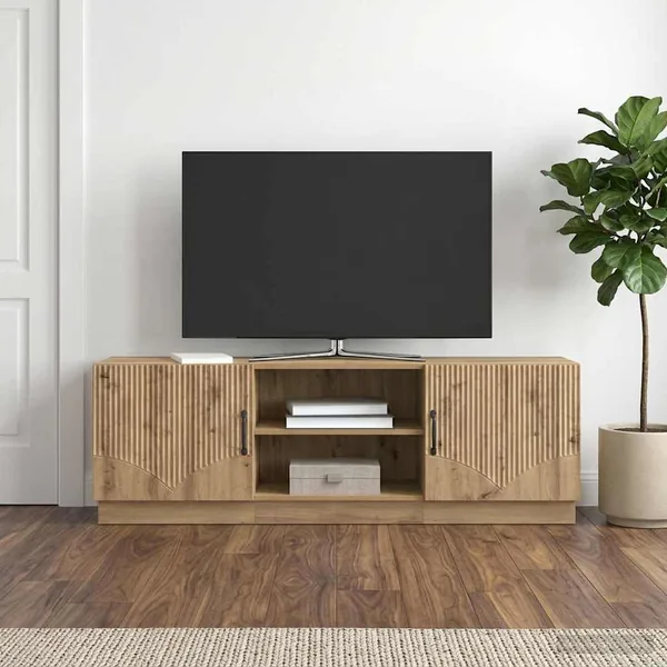 Meuble TV 150 x 31 x 47 cm Chêne artisanal Bois d'ingénierie