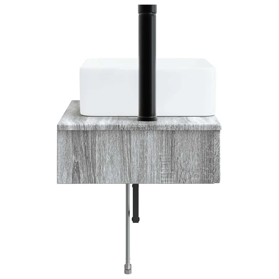 Basin de lavage mural Sonoma gris 53 x 35 x 39 cm - 4