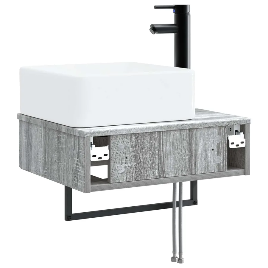 Basin de lavage mural Sonoma gris 53 x 35 x 39 cm - 5