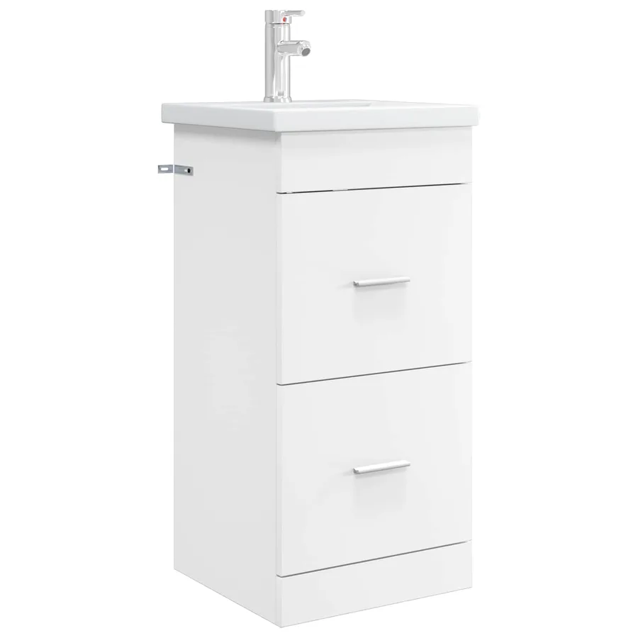 Meuble de salle de bain avec évier Blanc 42 x 40 x 84,5 cm - 2