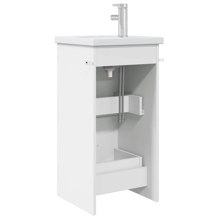 Meuble de salle de bain avec évier Blanc 42 x 40 x 84,5 cm - 5