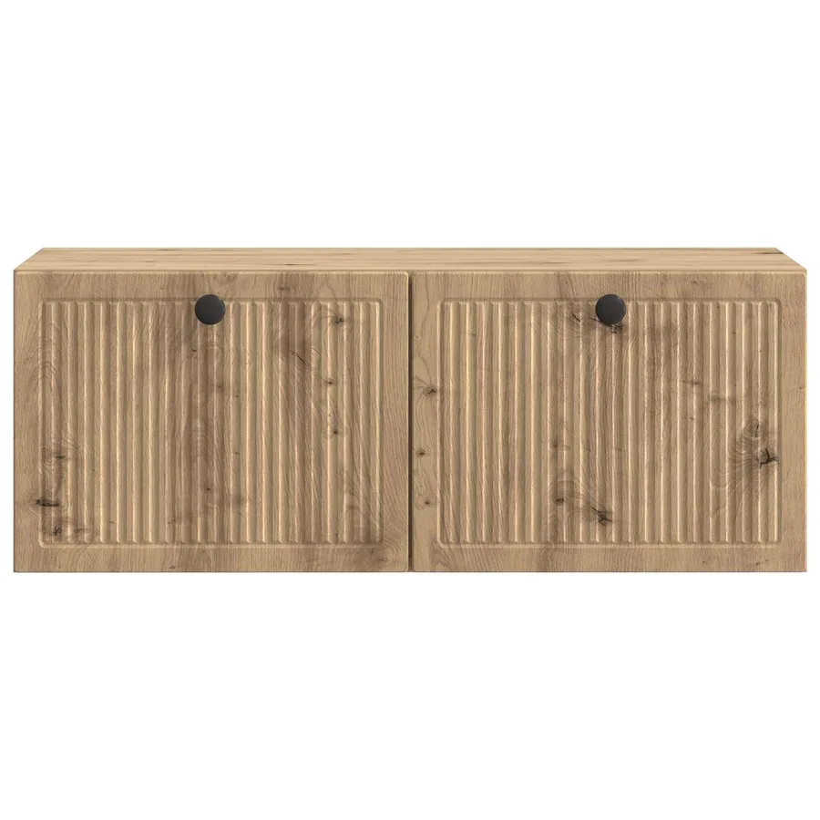 Meuble TV mural 78,5 x 31 x 30 cm Chêne artisanal - 6