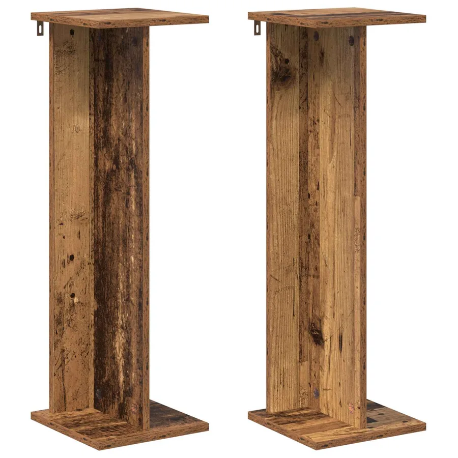 Support de Plante 2 pc Bois ancien 25 x 25,5 x 80,5 cm - 2