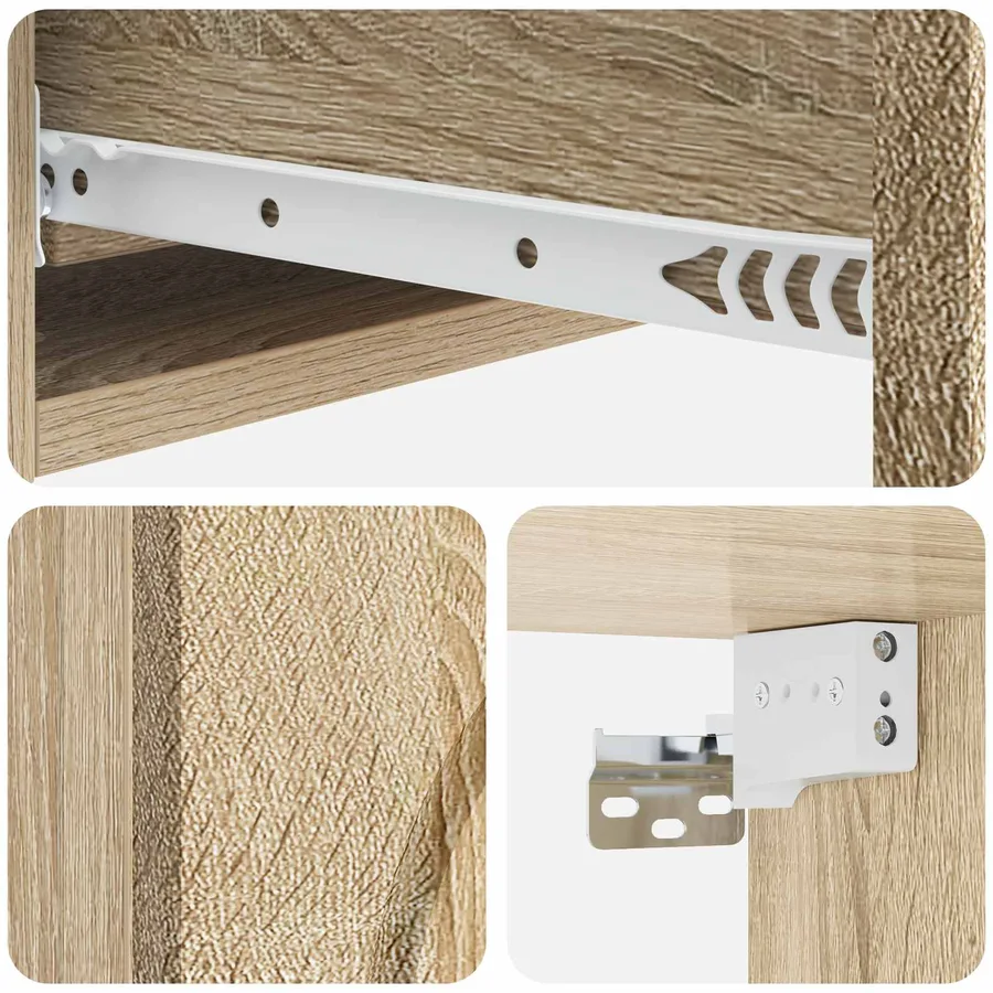 Table d'appoint murale Chêne Sonoma 87,5 x 34,5 x 17 cm - 8