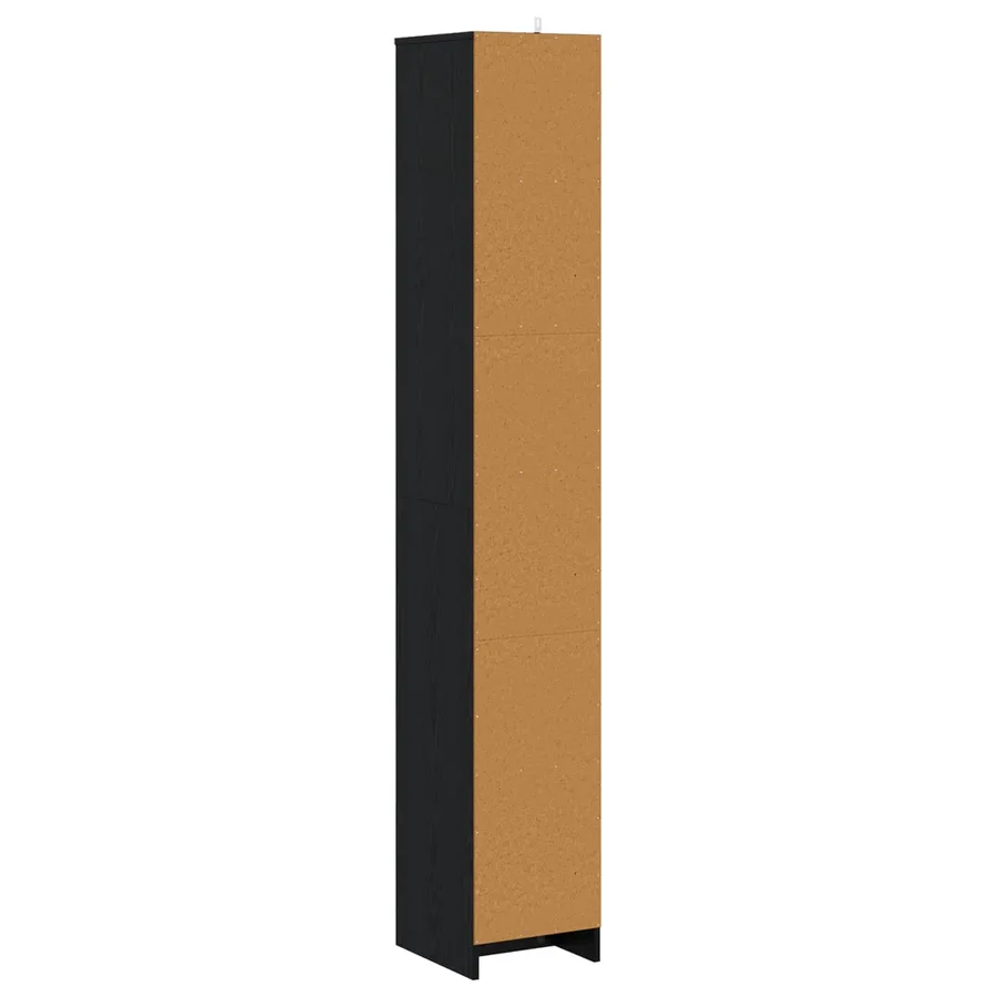 Armoire de salle de bain Chêne noir 30 x 33 x 190 cm - 5