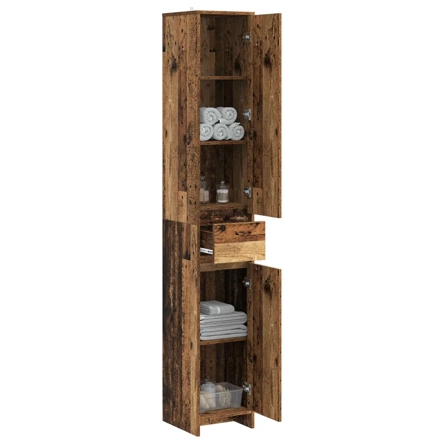 Armoire de salle de bain Bois ancien 30 x 33 x 190 cm - 3