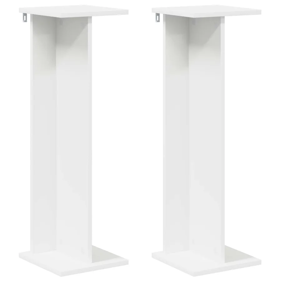 Support de Plante 2 pc Blanc 25 x 25,5 x 80,5 cm - 2