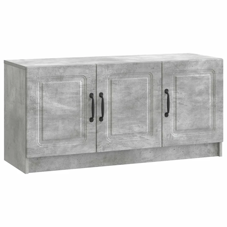 Meuble TV Gris béton 99 x 34,5 x 47 cm Bois d'ingénierie - 2